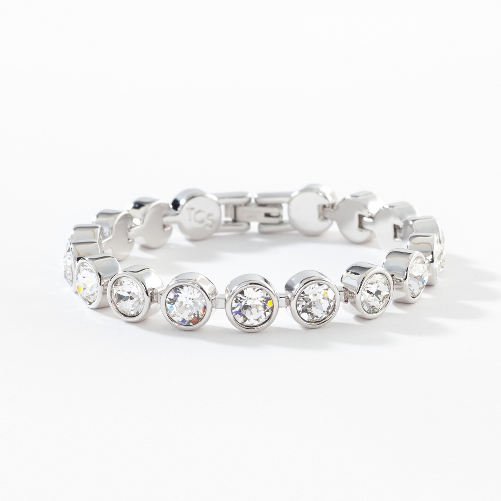 Popular Classic Touchstone Crystal by Swarovski White Ice Bracelet